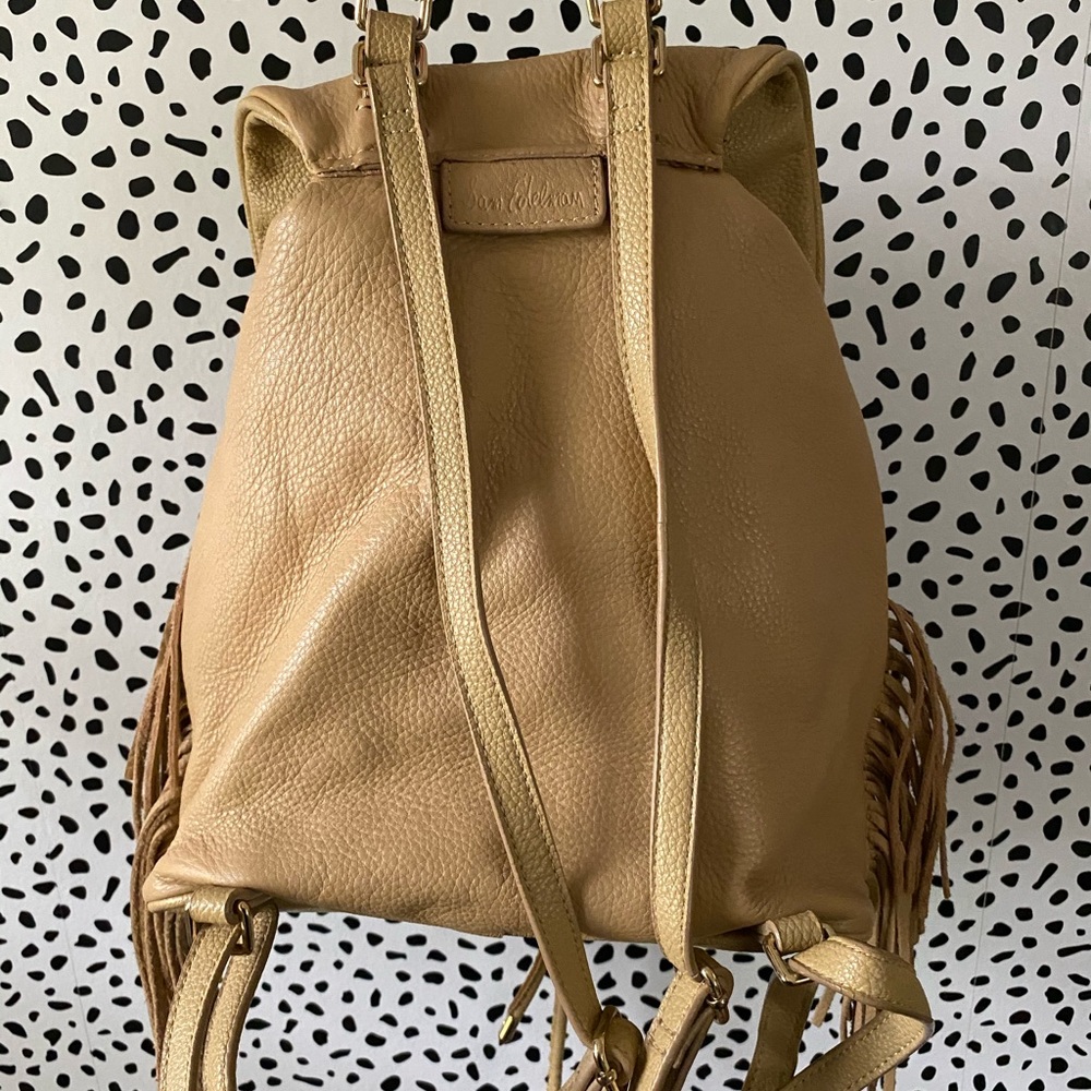 Drawstring Closure Backpack Purse With Tassel - image 6